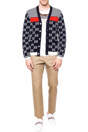 Logo-embroidered trousers, zdjęcie 2 Logo-embroidered trousers od Gucci